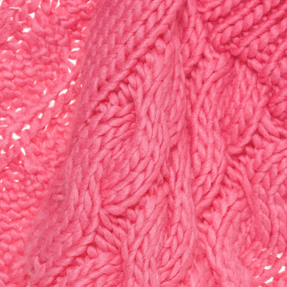 Fular-guler din tricot decorativ, roz Cool club 293618 4