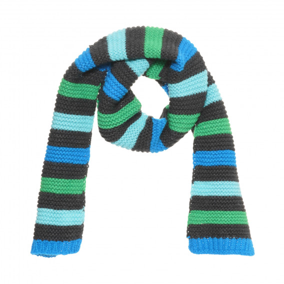 Eșarfă tricotată cu dungi multicolore. Cool club 293693 