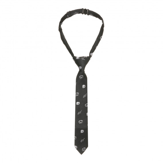 Cravată cu imprimeu figural, neagră Cool club 293795 