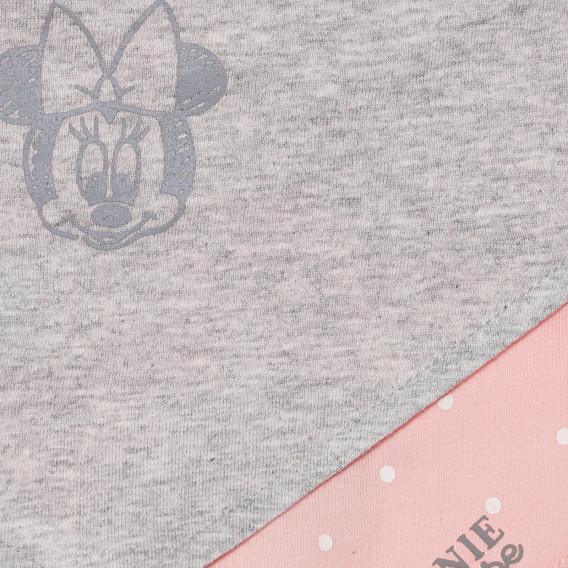 Set de 2 bandane din bumbac, roz și gri cu Minnie Mouse Cool club 293893 3