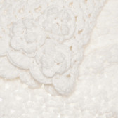 Căciulă tricotată cu flori, albă Cool club 294017 2