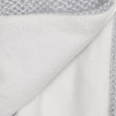 Fular tricotat cu pompon și fire argintii, gri Cool club 294246 3