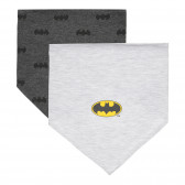Set de două bandane din bumbac cu imprimeu Batman, gri Cool club 294471 