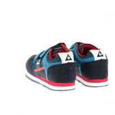 Adidași Velcro pentru băieți în albastru bicolori cu detalii roșii Le coq sportif 29448 2