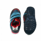 Adidași Velcro pentru băieți în albastru bicolori cu detalii roșii Le coq sportif 29449 3