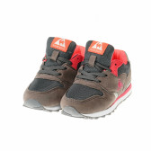 Pantofi de alergare gri-portocaliu Le Coq pentru fete Le coq sportif 29450 