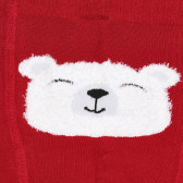 Ciorapi cu imprimeu fulg de zăpadă, roșii Cool club 294817 2