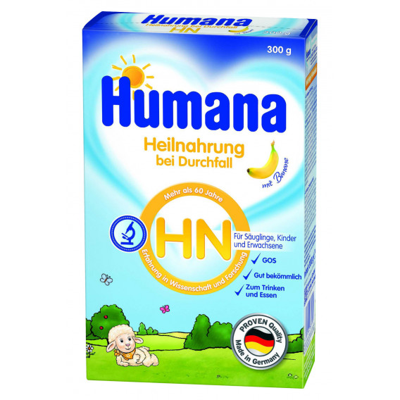 Hn, pentru diaree cu banane, 1+ luni, cutie 300 g. Humana 2951 