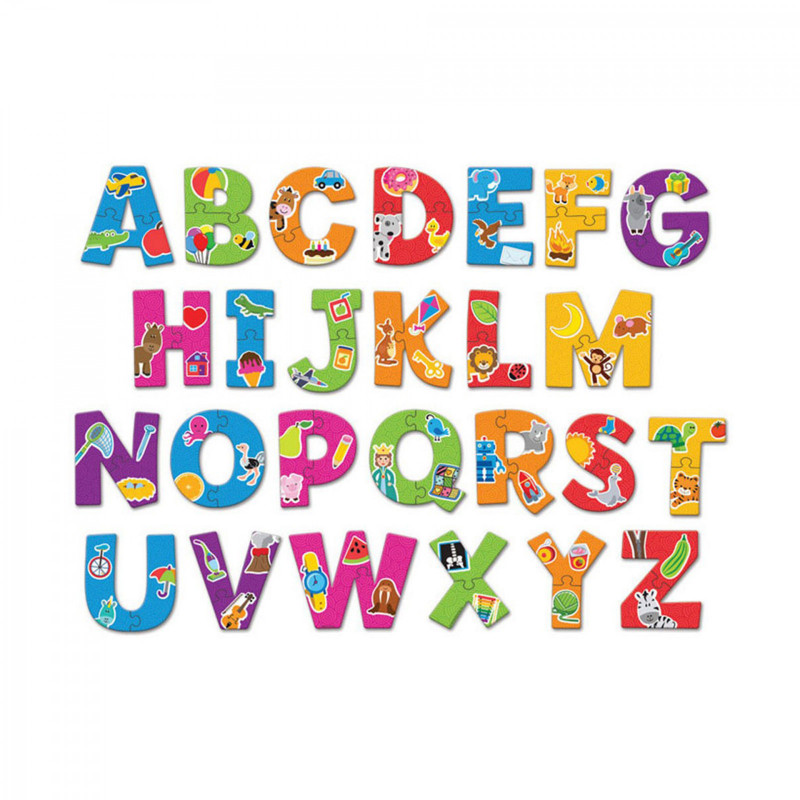 Puzzle cu alfabet englezesc din 26 de piese  295322