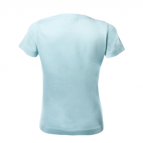 Bluza din bumbac cu mânecă scurtă cu imprimeu pasăre stilizat pentru fete Name it 29534 2