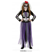 Costum de carnaval schelet, negru și violet Fiesta Guirca 295349 