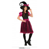 Costum de carnaval, vrăjitoare, negru cu roz Fiesta Guirca 295352 