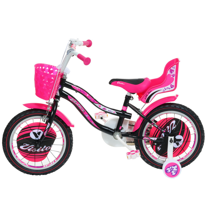 Bicicletă pentru copii LITTLE HEART 16 ", roz  295425