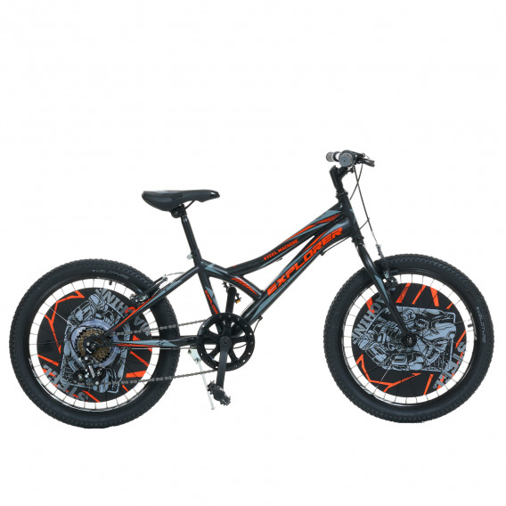 Bicicletă neagră pentru copii, mărimea 20 Venera Bike 295457 6