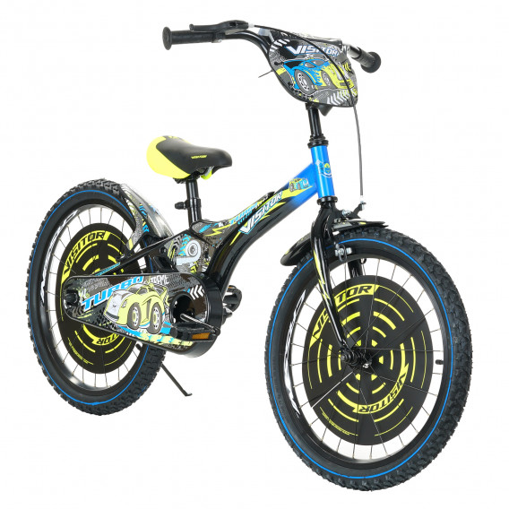 Bicicletă pentru copii TURBO 20" negru cu albastru Venera Bike 295501 