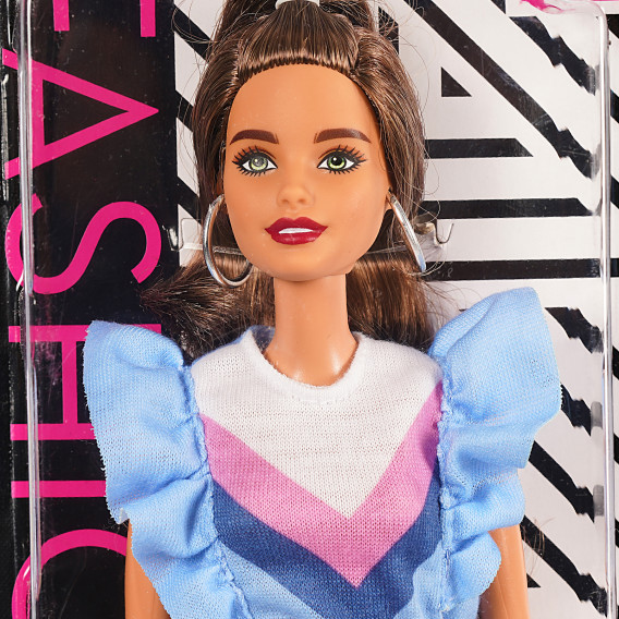 Papușa Barbie Fashionistas, cu rochie albastră Barbie 295555 2