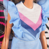 Papușa Barbie Fashionistas, cu rochie albastră Barbie 295556 3