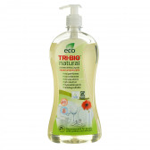 Detergent natural de vase Eco, flacon de plastic, 840 ml Tri-Bio 295562 