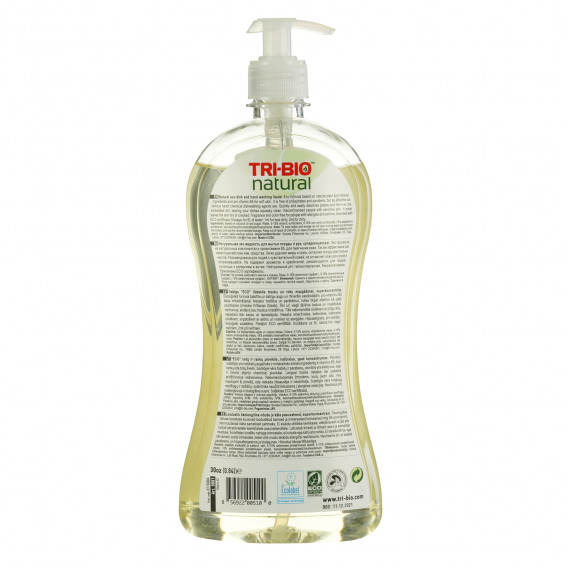 Detergent natural de vase Eco, flacon de plastic, 840 ml Tri-Bio 295563 2