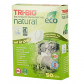 Tablete Eco naturale pentru mașina de spălat vase, carton, 50 buc. Tri-Bio 295569 2