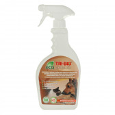 Soluție probiotică pentru îndepărtarea mirosului și a petelor, sigur pentru animale, flacon de plastic cu pulverizator, 420 ml Tri-Bio 295610 