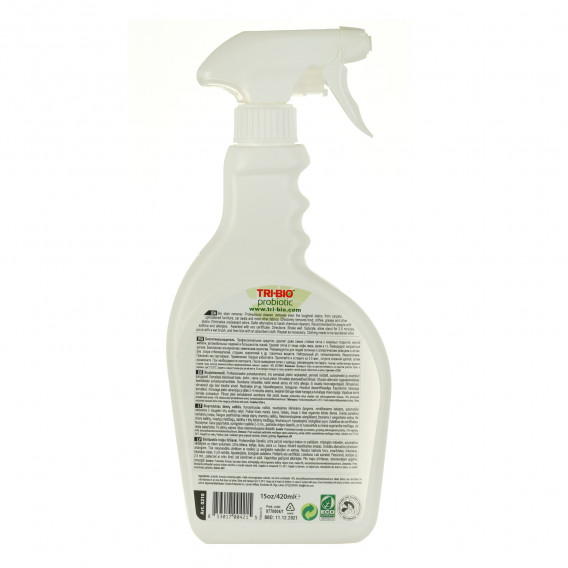 Soluție organică pentru îndepărtarea petelor, flacon de plastic cu pulverizator, 420 ml Tri-Bio 295620 2