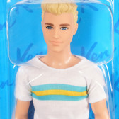 Păpușă Ken cu bluză albă și halteră pentru fitness Barbie 295690 2