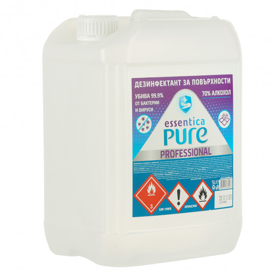 Dezinfectant pentru suprafețe Essentica Pure, tub de plastic, 5 l Essentica Pure 295706 2