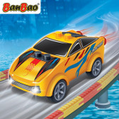 Mini mașinuță de designer portocalie, 23 piese Ban Bao 295792 2