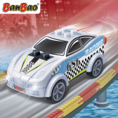 Mini mașinuță albă, 23 piese Ban Bao 295798 2