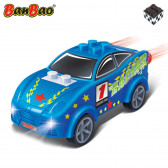 Mini mașinuță de designer albastră, 23 piese Ban Bao 295800 2