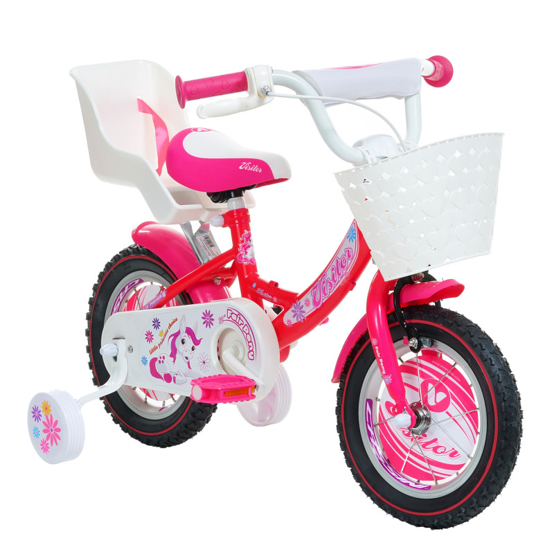Bicicletă pentru copii, roz, Mărimea 12  295835