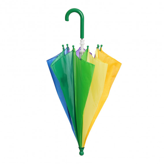 Umbrelă pentru copii în culorile curcubeului, mâner verde Dino Toys 295889 3