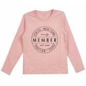 Set de două bluze cu mâneci lungi, alb și roz, pentru fete Name it 295961 10