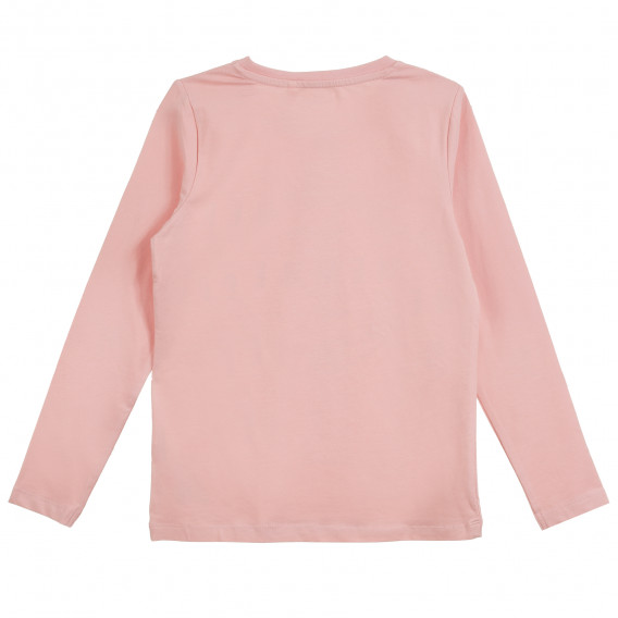 Set de două bluze cu mâneci lungi, alb și roz, pentru fete Name it 295963 12