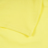 Tricou din bumbac organic cu inscripții din brocart, galben Name it 295970 3