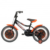 Bicicletă neagră pentru copii, mărimea 16 Venera Bike 296013 3