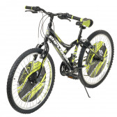Bicicletă neagră pentru copii, mărimea 24 Venera Bike 296053 