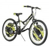 Bicicletă neagră pentru copii, mărimea 24 Venera Bike 296059 7