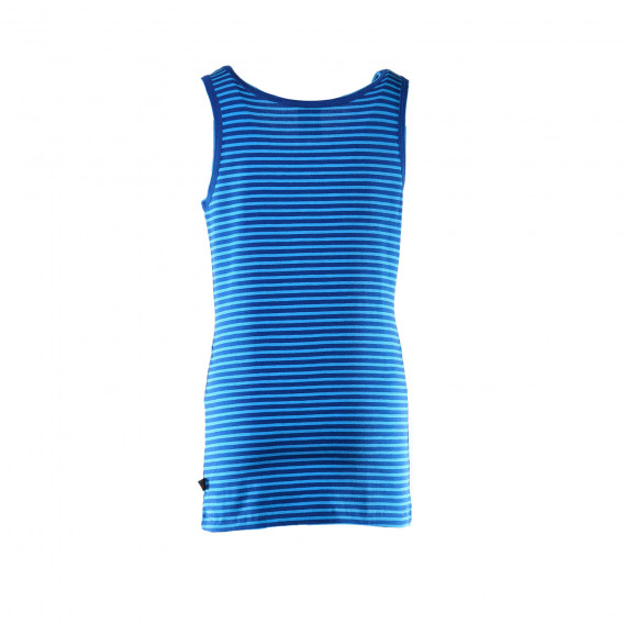 Tricou de bumbac Schiesser, de culoare albastru închis cu dungi pentru băieți SCHIESSER 29607 2