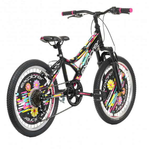 Bicicleta pentru copii EXPLORER DAISY 20 &quot;, neagră Venera Bike 296093 5