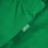 Pantaloni unisex de culoare verde, cu bandă elastică Chicco 296114 3