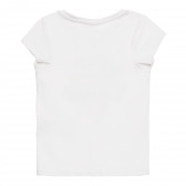 Tricou cu imprimeu grafic pentru fete, alb Name it 296142 4