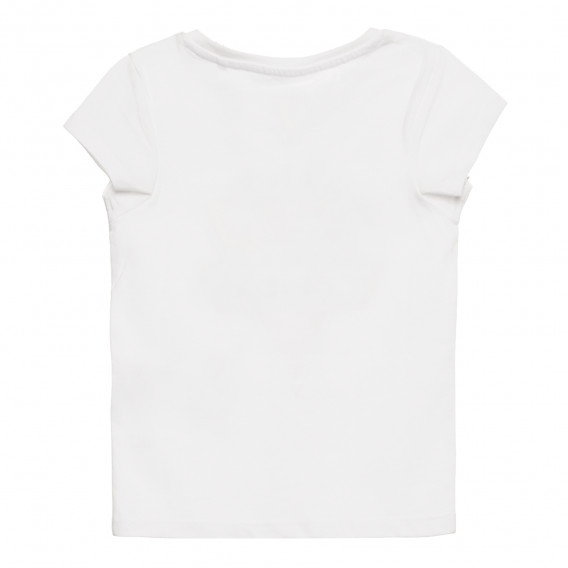 Tricou cu imprimeu grafic pentru fete, alb Name it 296142 4