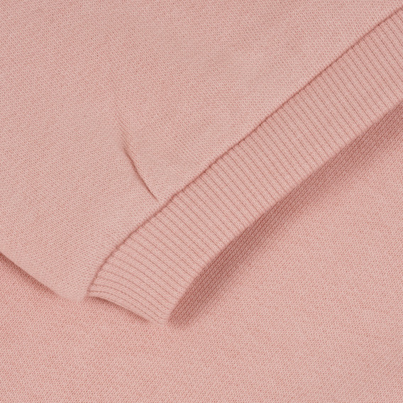 Bluză din bumbac organic cu mâneci bufante, de culoare roz Name it 296189 3