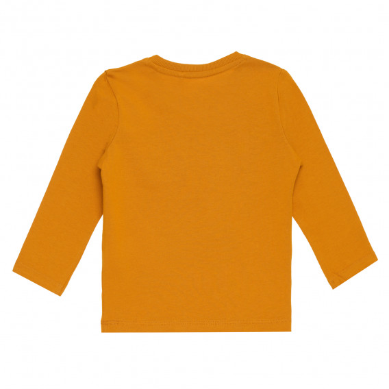 Bluză cu mâneci lungi din bumbac organic, pe portocaliu. Name it 296214 4