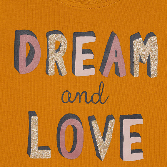 Bluză Dream and Love din bumbac organic, portocalie Name it 296274 2