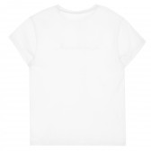 Bluză cu mâneci scurte și imprimeu pentru gravide, albă Mamalicious 296395 4