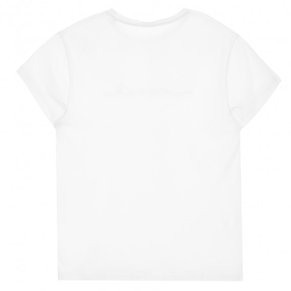 Bluză cu mâneci scurte și imprimeu pentru gravide, albă Mamalicious 296395 4