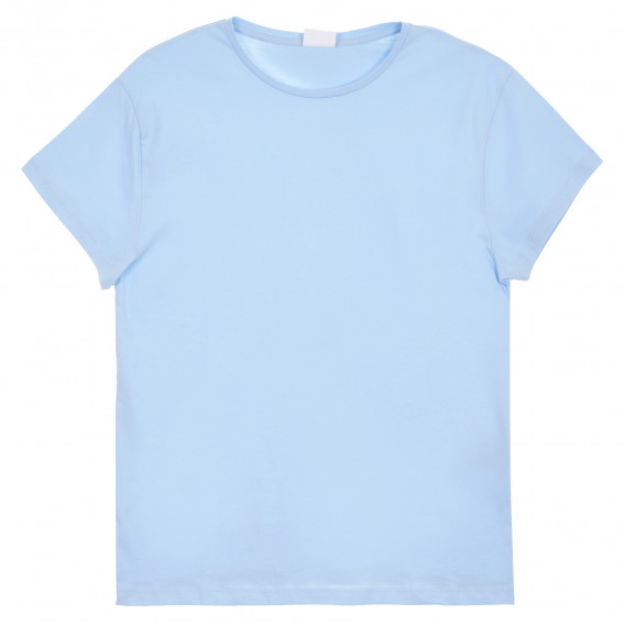 Bluză din bumbac cu mâneci scurte pentru gravide, albastră Mamalicious 296408 